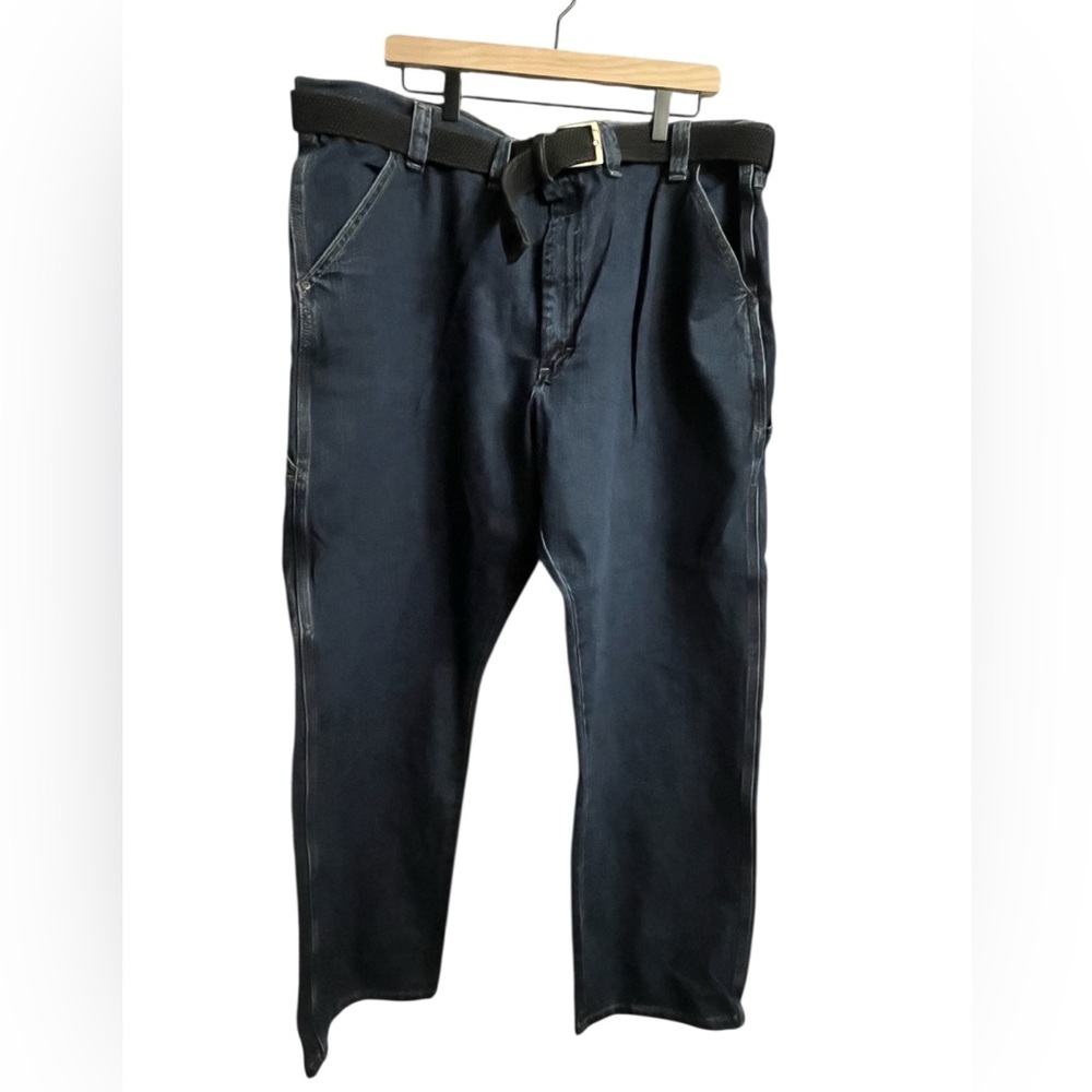 Wrangler 44x30 Relaxed Fit Baggy Medium Wash Straight Carpenter Jeans like new